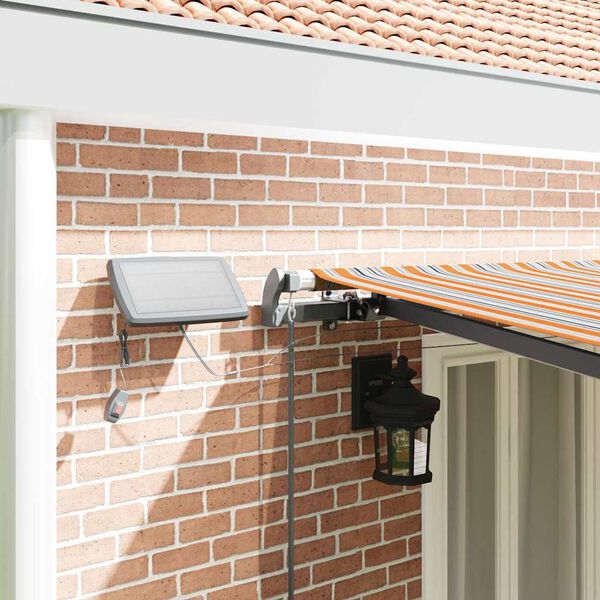 vidaXL Utr&aelig;kkelig Markise Flerfarvet 600 &times; 300 cm Stof