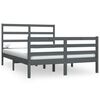 vidaXL sengeramme 150x200 cm King Size massivt fyrretr&aelig; gr&aring;