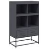 vidaXL skab 68x39x111,5 cm st&aring;l antracitgr&aring;