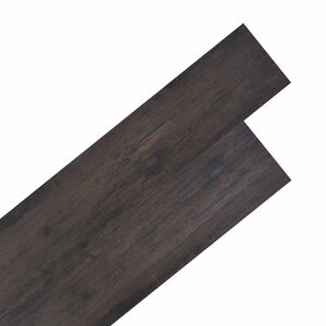 vidaXL Gulvplanker M&oslash;rk gr&aring; eg 5,26 m&sup2; 18 stk. PVC
