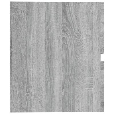 vidaXL badeværelsesskab 60x38,5x45 cm konstrueret træ grå sonoma-eg