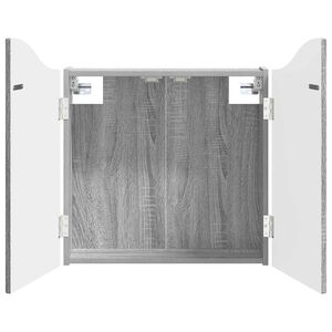 vidaXL Dartboard Skab Gr&aring; Sonoma 56 x 12 x 63 cm Konstrueret tr&aelig;