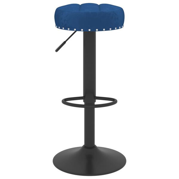 vidaXL barstole 2 stk. fløjl blå