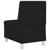 vidaXL Modulsofa enhed uden arme 2 pcs Sort 55 x 74 x 82 cm Faux l&aelig;der