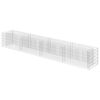 vidaXL gabion-h&oslash;jbed 360x50x50 cm galvaniseret st&aring;l
