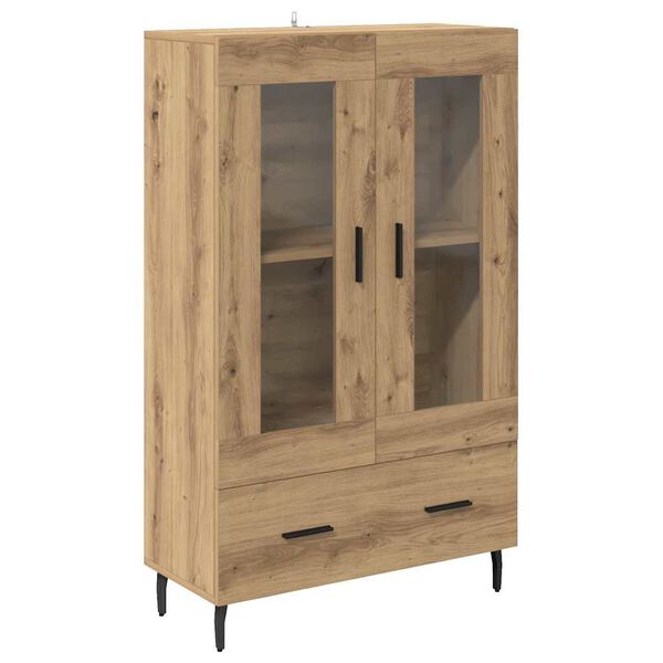 vidaXL Highboard Artisan Egetr&aelig; 69,5 x 31 x 115 cm Konstrueret tr&aelig;