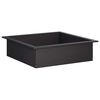 vidaXL B&aring;lplade ring Sort 90 x 90 x 25 cm St&aring;l