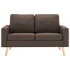vidaXL 2-personers sofa stof brun