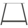 vidaXL spisebordsben A-formet 2 stk. antracit 90x(72-73) cm st&aring;l