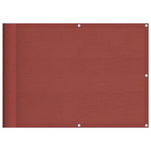 vidaXL altanafsk&aelig;rmning 75x800 cm 100 % polyester terrakottafarvet