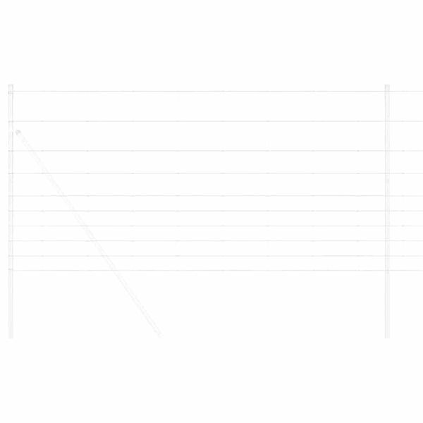 vidaXL Markhegn Sølv 25 x 1,2 m Galvaniseret stål
