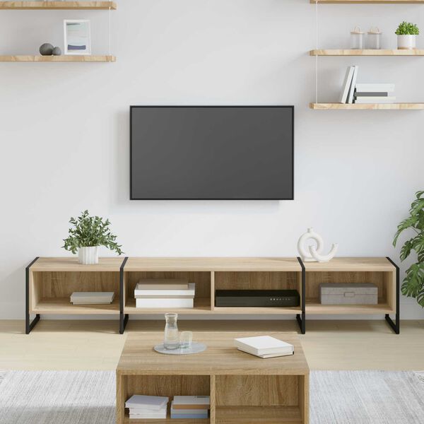 vidaXL TV-skab Sonoma 170.5 x 36 x 30.5 cm Konstrueret træ