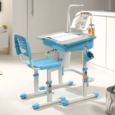 Vipack skrivebord med stol til børn Comfortline 301 lyseblå og hvid