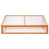 vidaXL drivhus 110x58,5x39 cm grantræ orange