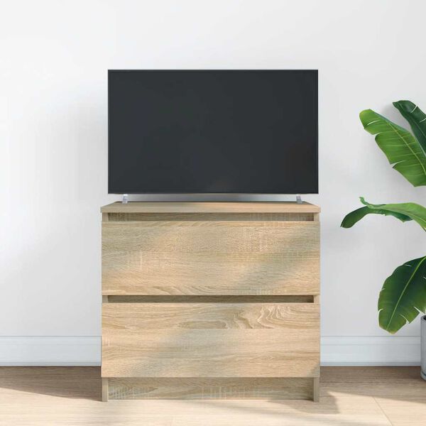 vidaXL tv-bord 60x35x54 cm konstrueret tr&aelig; sonoma-eg