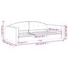 vidaXL daybed 100x200 cm velour m&oslash;rkegr&oslash;n