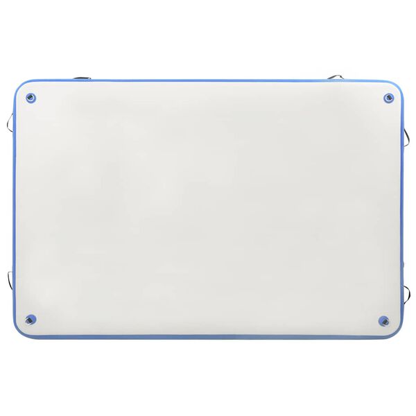 vidaXL oppustelig platform 200x150x15 cm blå og hvid