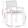 vidaXL Have Stol 6 pcs Brun 56 x 57 x 87cm Massivt akacietr&aelig;