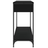 vidaXL konsolbord 100x34,5x75 cm konstrueret tr&aelig; sort