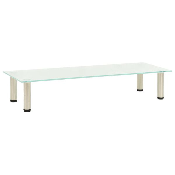 vidaXL tv-bord 10x35x17 cm h&aelig;rdet glas matteret