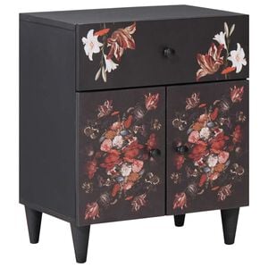 vidaXL Sengebord Flerfarvet 50 x 33 x 60 cm Massivt mangotr&aelig;
