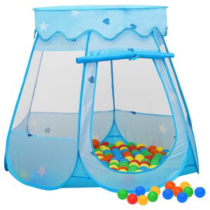 vidaXL legetelt til b&oslash;rn med 250 bolde 102x102x82 cm