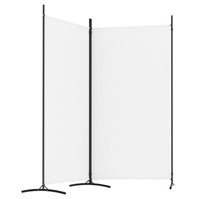 vidaXL 2-panels rumdeler 175x180 cm stof hvid