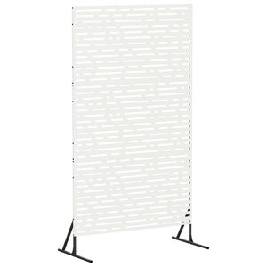 vidaXL Privatlivssk&aelig;rm 100 x 50 x 180 cm St&aring;l Hvid