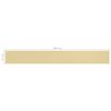 vidaXL altanafsk&aelig;rmning 75x600 cm HDPE beige