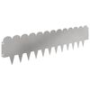 vidaXL Pl&aelig;nekant 20 pcs 103 x 25 cm St&aring;l S&oslash;lv