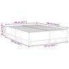 vidaXL Platform sengestel M&oslash;rkegr&aring; 140 x 190 cm Stof