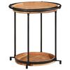 vidaXL sidebord &Oslash;55x60 cm massivt akacietr&aelig;
