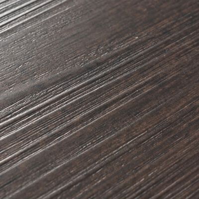 vidaXL selvklæbende PVC-gulvbrædder 5,02 m² 2 mm mørkebrun