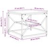 vidaXL Sofabord Sonoma eg 51 x 50 x 40 cm Ingeniørtræ og stål