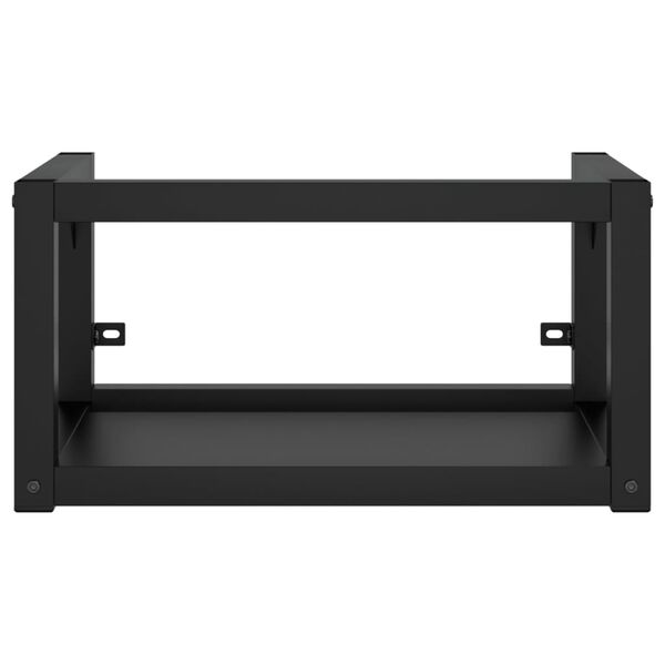 vidaXL indbygget håndvask på stel jern sort