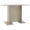 vidaXL spisebord 110x60x75 cm konstrueret tr&aelig; sonoma-eg