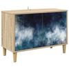 vidaXL TV-skab RAALTE 69 x 33 x 50 cm Sonoma-eg Konstrueret tr&aelig;