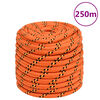 vidaXL tovv&aelig;rk til b&aring;d 16 mm 250 m polypropylen orange