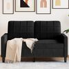 vidaXL 2-personers sofa 120 cm fl&oslash;jl sort