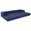 vidaXL Modulsofa 3 pcs Indigo Stof