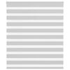 vidaXL zebragardin lysegr&aring; 130x150 cm stofbredde 125,9 cm polyester