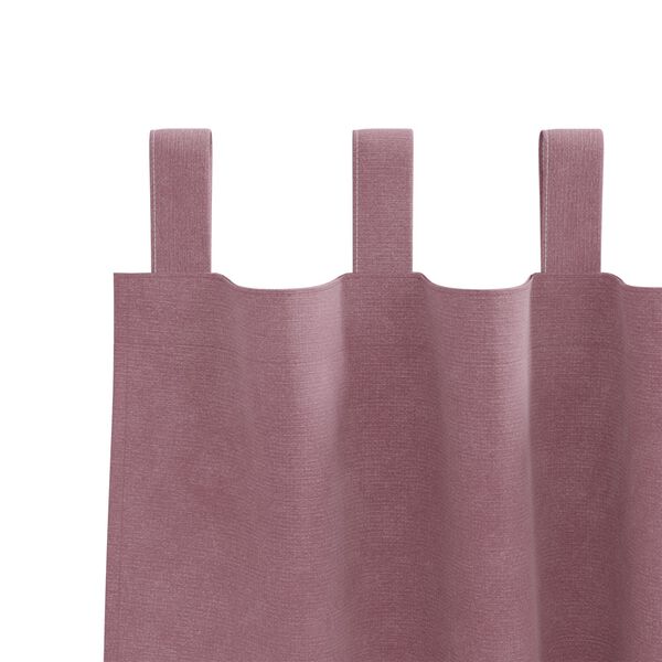 vidaXL M&oslash;rkl&aelig;gningsgardiner 2 pcs M&oslash;rk pink 140 x 260 cm Fl&oslash;jl