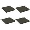vidaXL S&aelig;depuder SOEST 4 stk. 100% polyester Antracit 45 x 45 x 5 cm