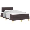 vidaXL Box spring seng med pude M&oslash;rk Brun 120 x 200 cm Stof