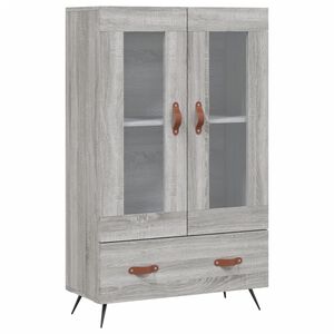 vidaXL skab 69,5x31x115 cm konstrueret tr&aelig; gr&aring; sonoma-eg