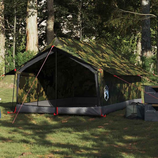 vidaXL 2-personers campingtelt vandt&aelig;t camouflage