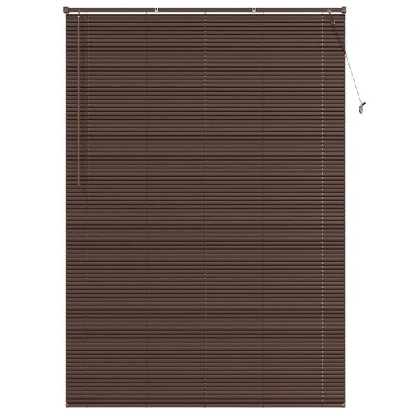 vidaXL Persienner Indstillelig M&oslash;rk Brun med M&oslash;nster 213 x 150 cm PVC