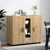 vidaXL Sideboard med dør artisan eg 55,5 x 29 x 100 cm Konstrueret træ