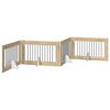 vidaXL Sammenklappelig hundegitter med stativer 4 pcs Sonoma-eg 401 cm