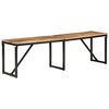 vidaXL b&aelig;nk 160x35x46 cm massivt mangotr&aelig;